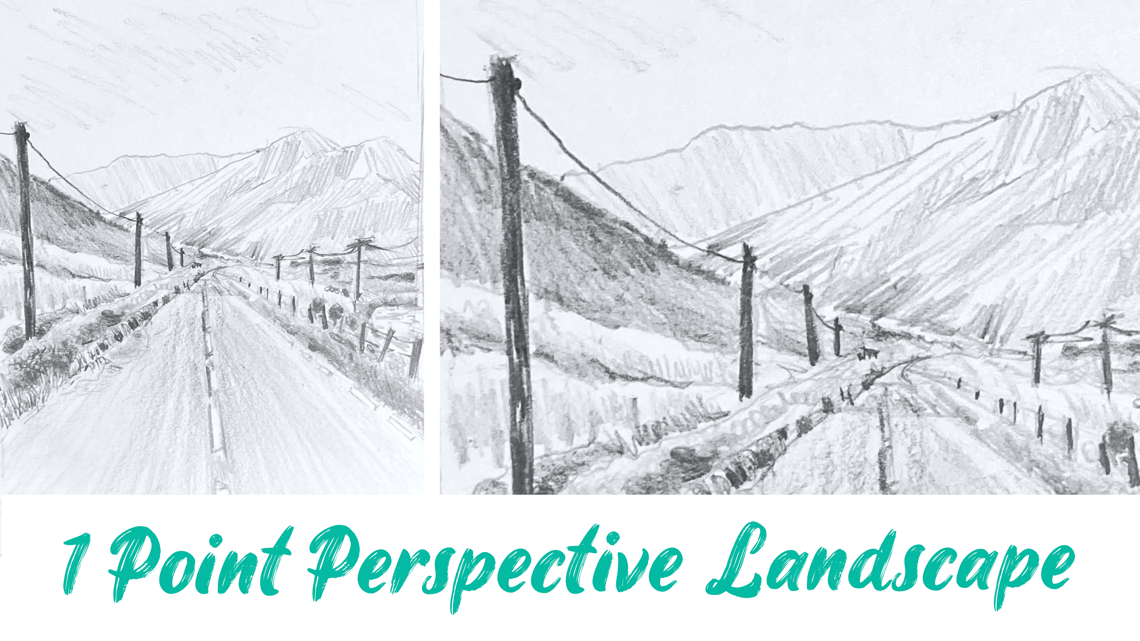 Simple One Point Perspective Landscape L1 1h 5m 